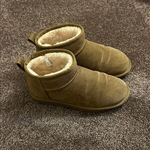 BearPaw Tan Ankle Boots